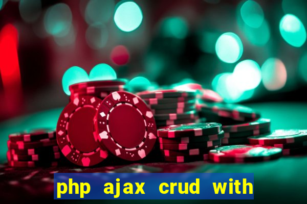 php ajax crud with datatables and bootstrap modals